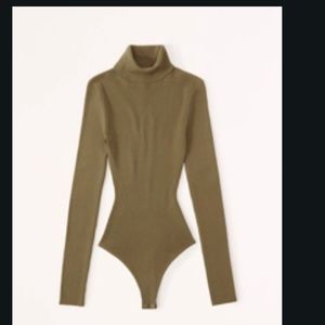 Abercrombie ribbed turtleneck bodysuit